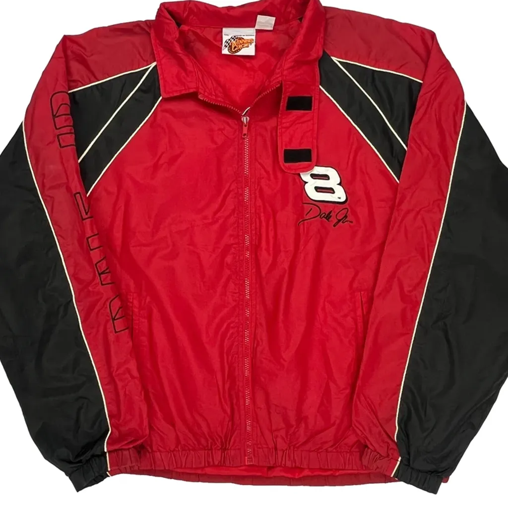 Dale Jr. Winners Circle Nascar Windbreaker - 2XL Red Polyester - Image 4