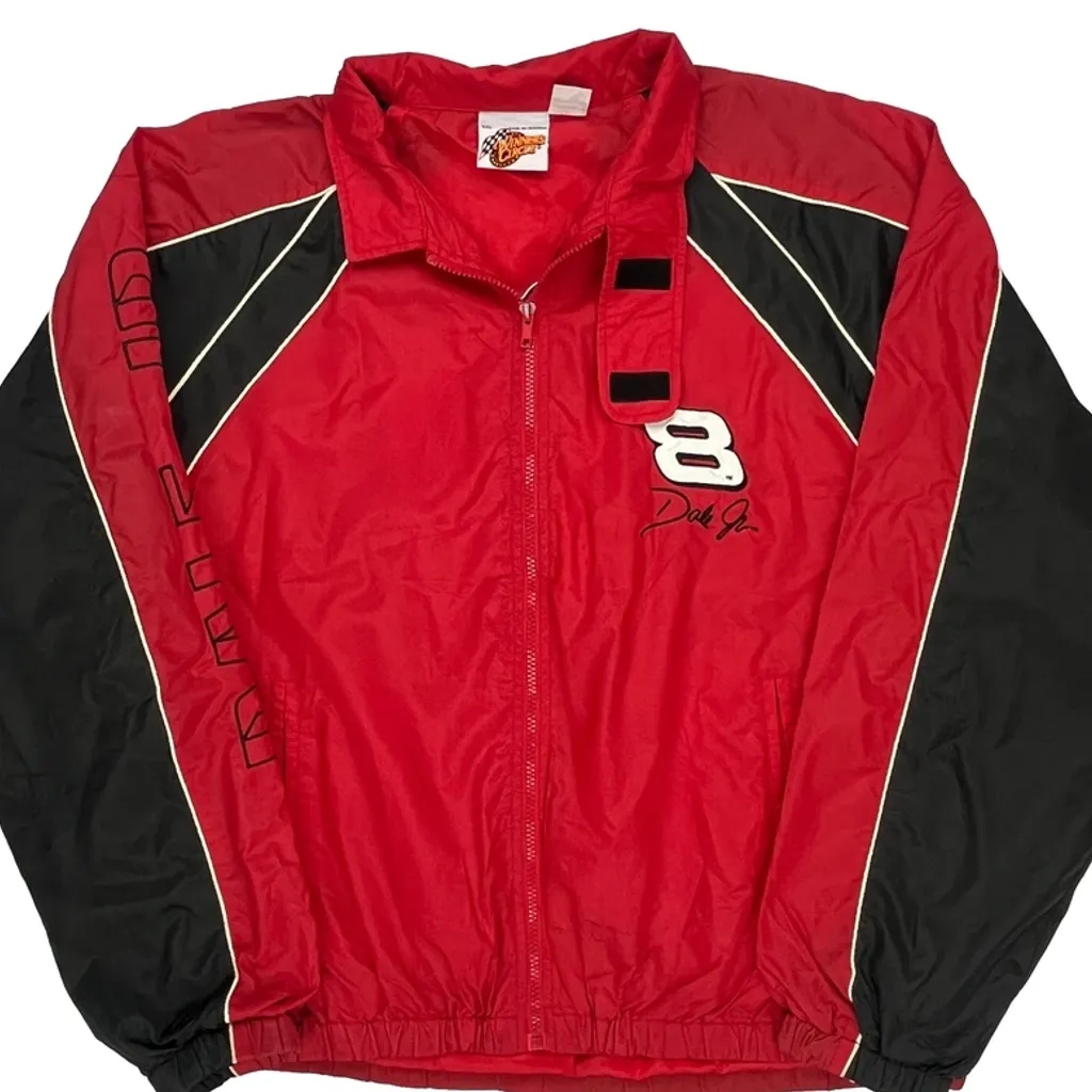Dale Jr. Winners Circle Nascar Windbreaker - 2XL Red Polyester - Image 5