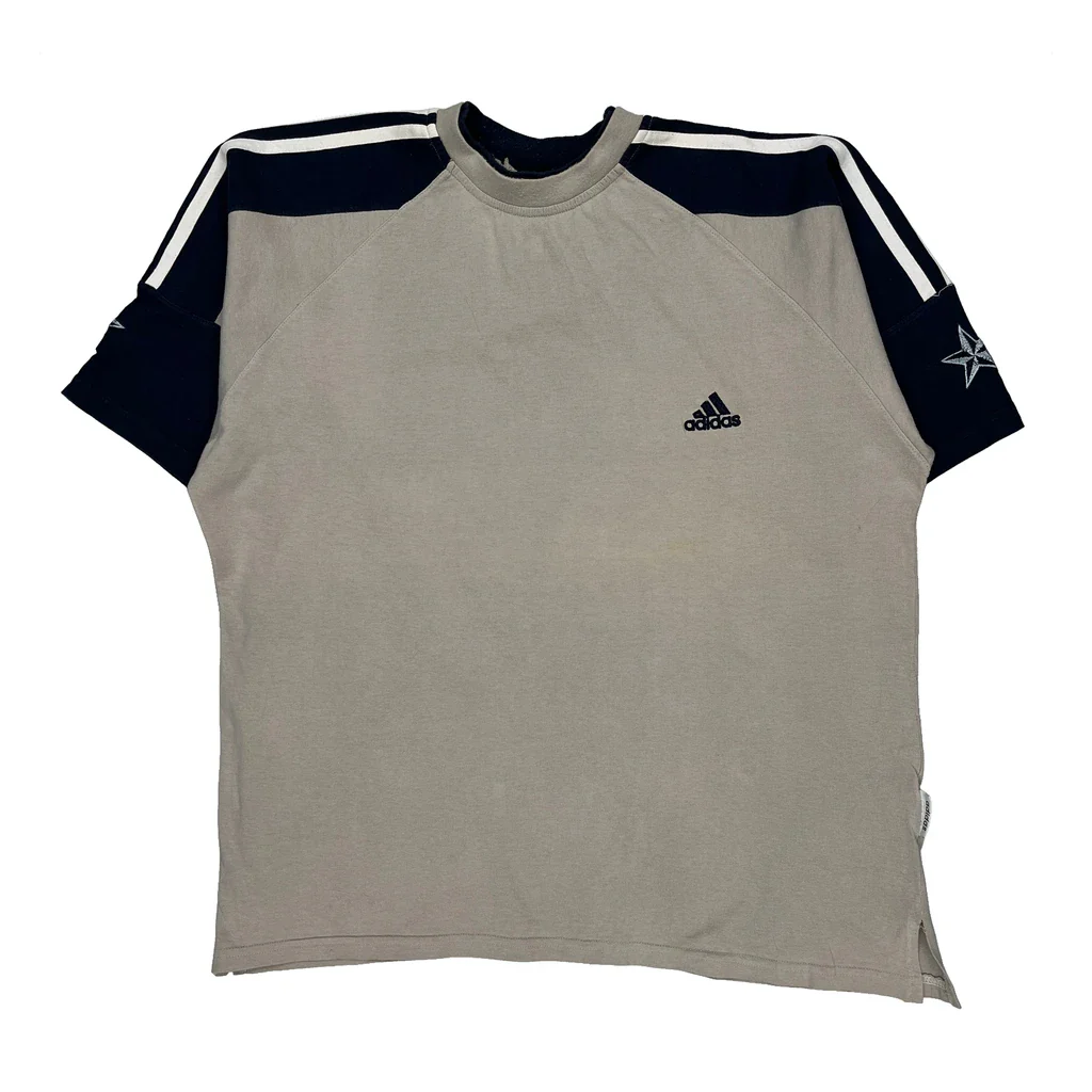 Dallas Cowboys Adidas Equipment Graphic T-Shirt - 2XL Gray Cotton