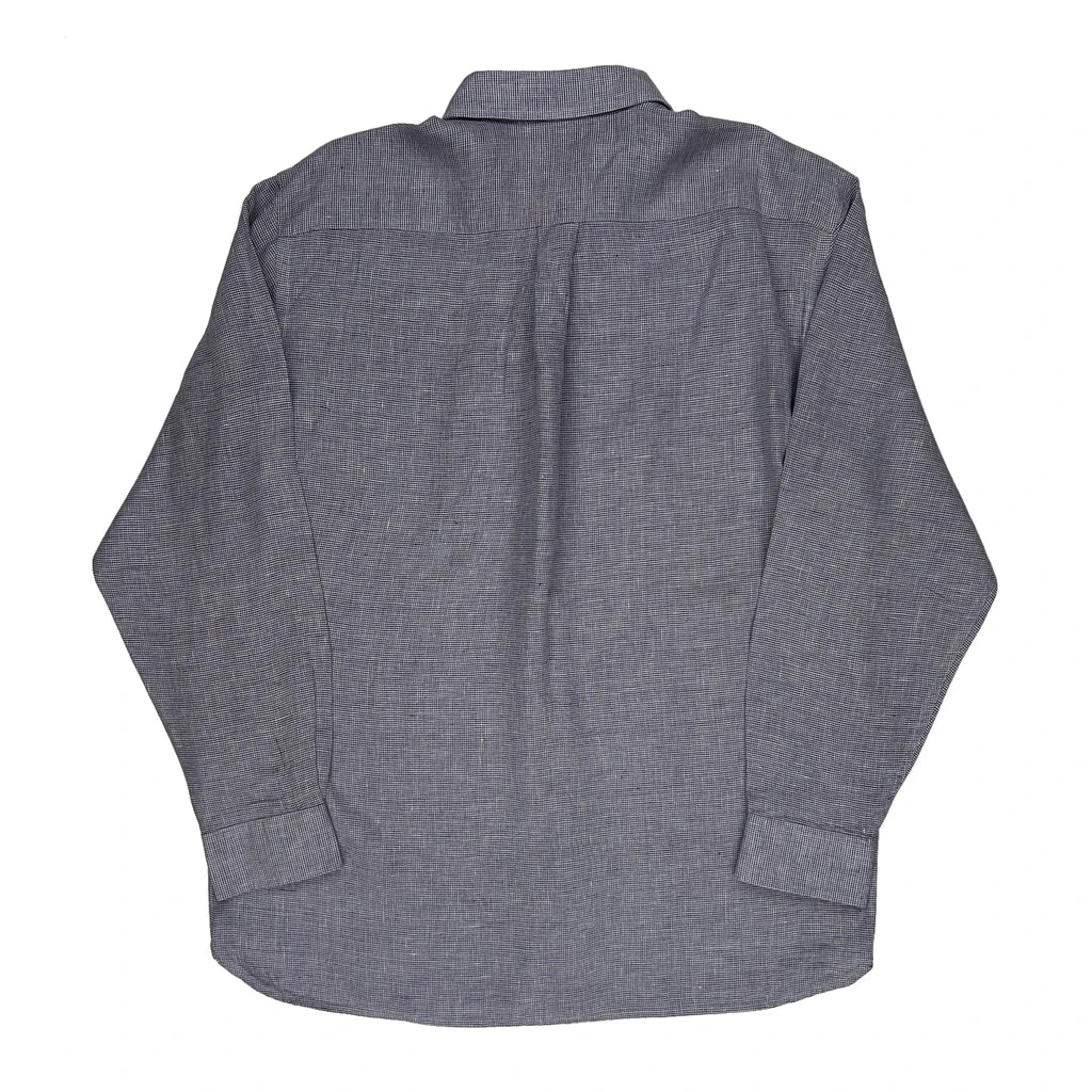 David Taylor Checked Shirt - Large Grey Cotton - Image 2