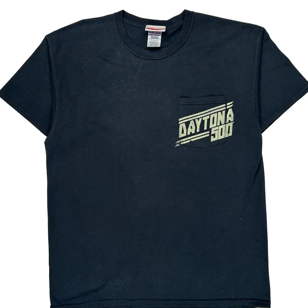 Daytona 500 Jerzees Nascar T-Shirt - XL Black Cotton Blend - Image 5