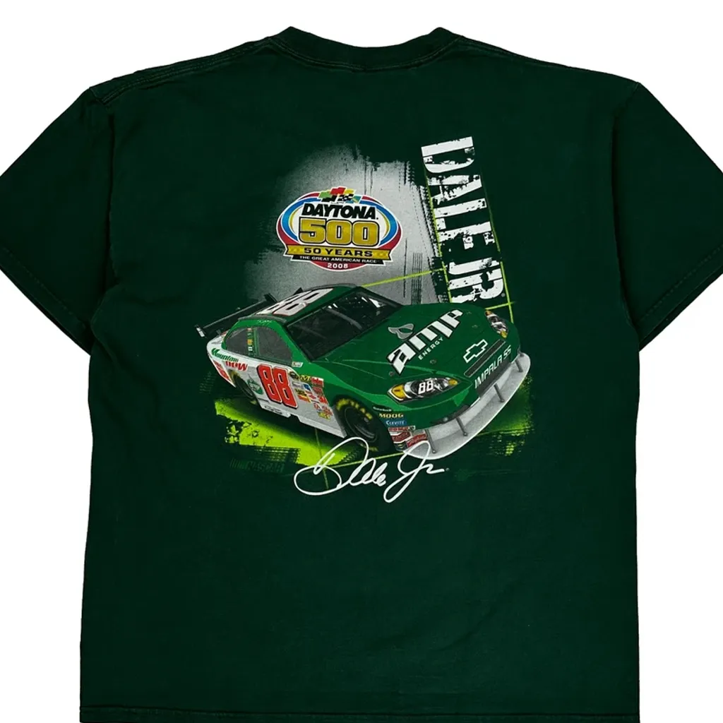 Daytona 500 Winners Circle Nascar T-Shirt - Large Green Cotton - Image 7