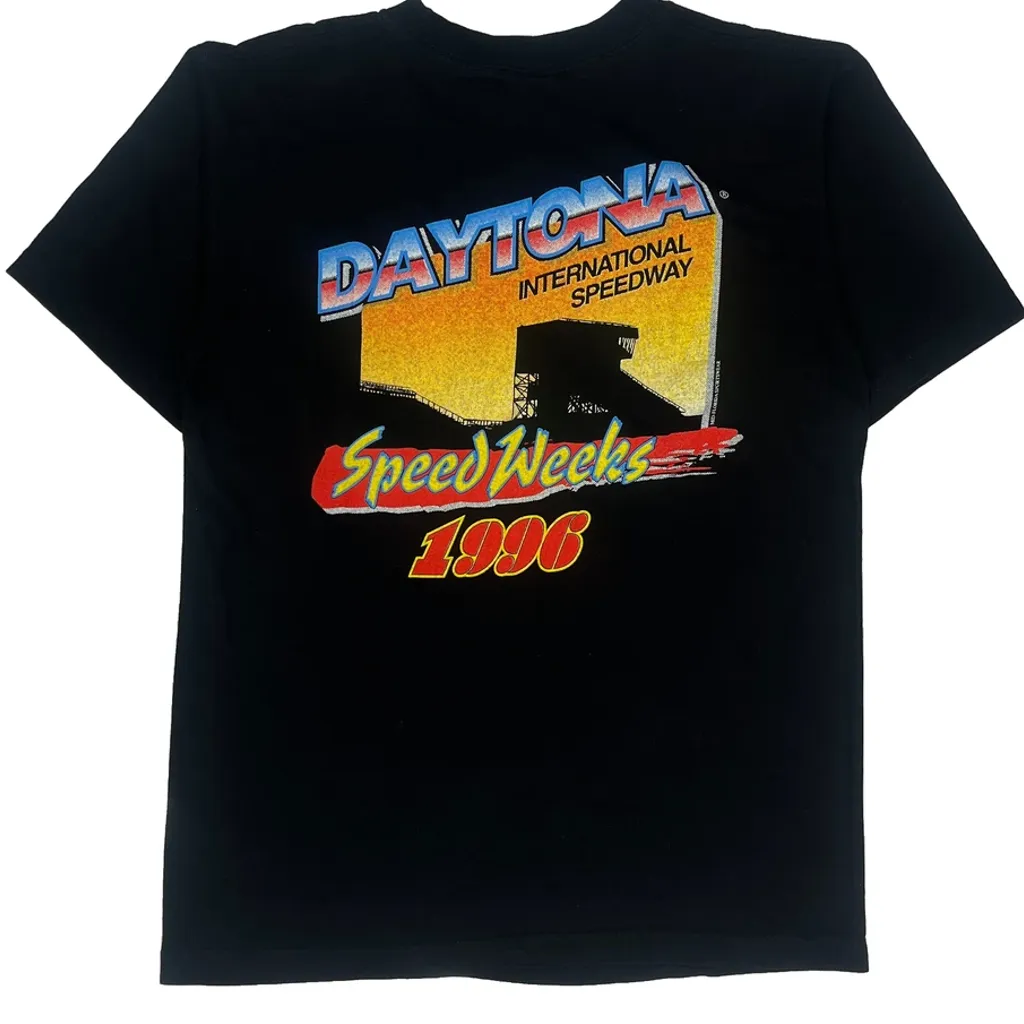 Daytona International Speedway Champ Nascar T-Shirt - Medium Black Cotton - Image 6