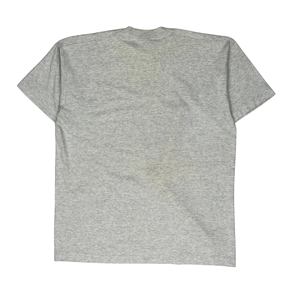 Deer Camp Fruit Of The Loom Single Stitch T-Shirt - XL Grey Cotton Blend - Image 2