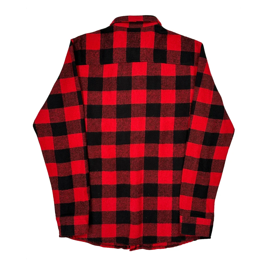 Defacto Checked Flannel Shirt - Medium Red Cotton - Image 2