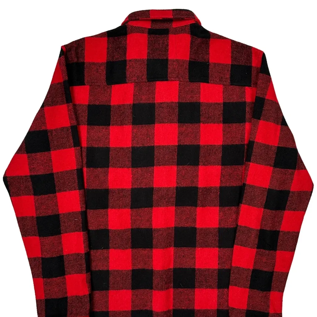 Defacto Checked Flannel Shirt - Medium Red Cotton - Image 7