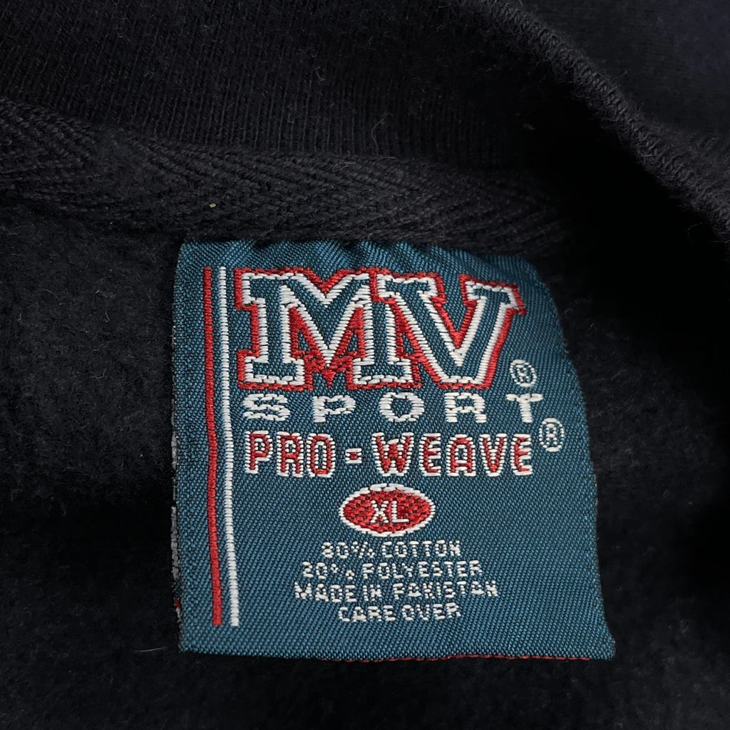 Delaware Mv Sport College Sweatshirt - XL Black Cotton Blend - Image 3