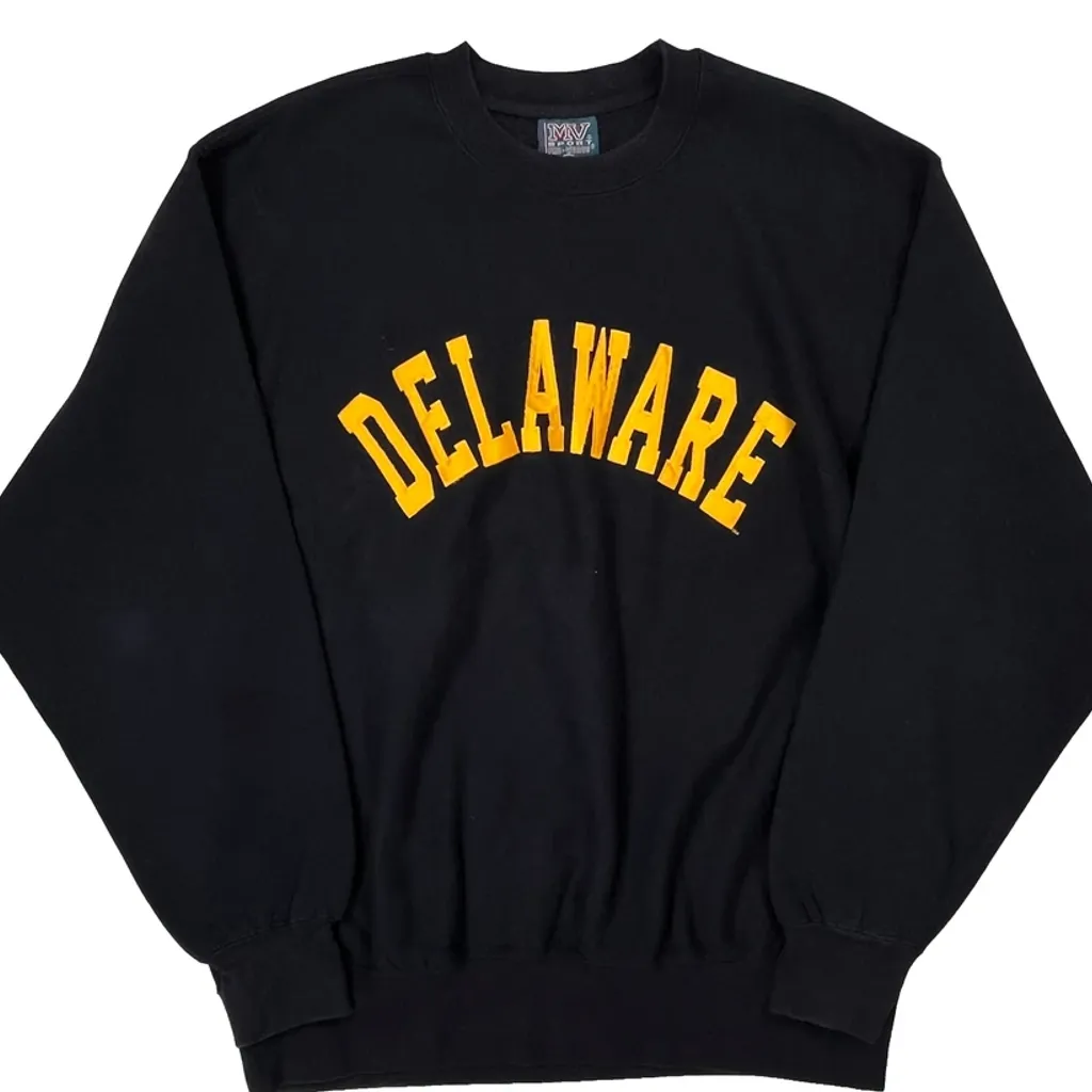 Delaware Mv Sport College Sweatshirt - XL Black Cotton Blend - Image 5