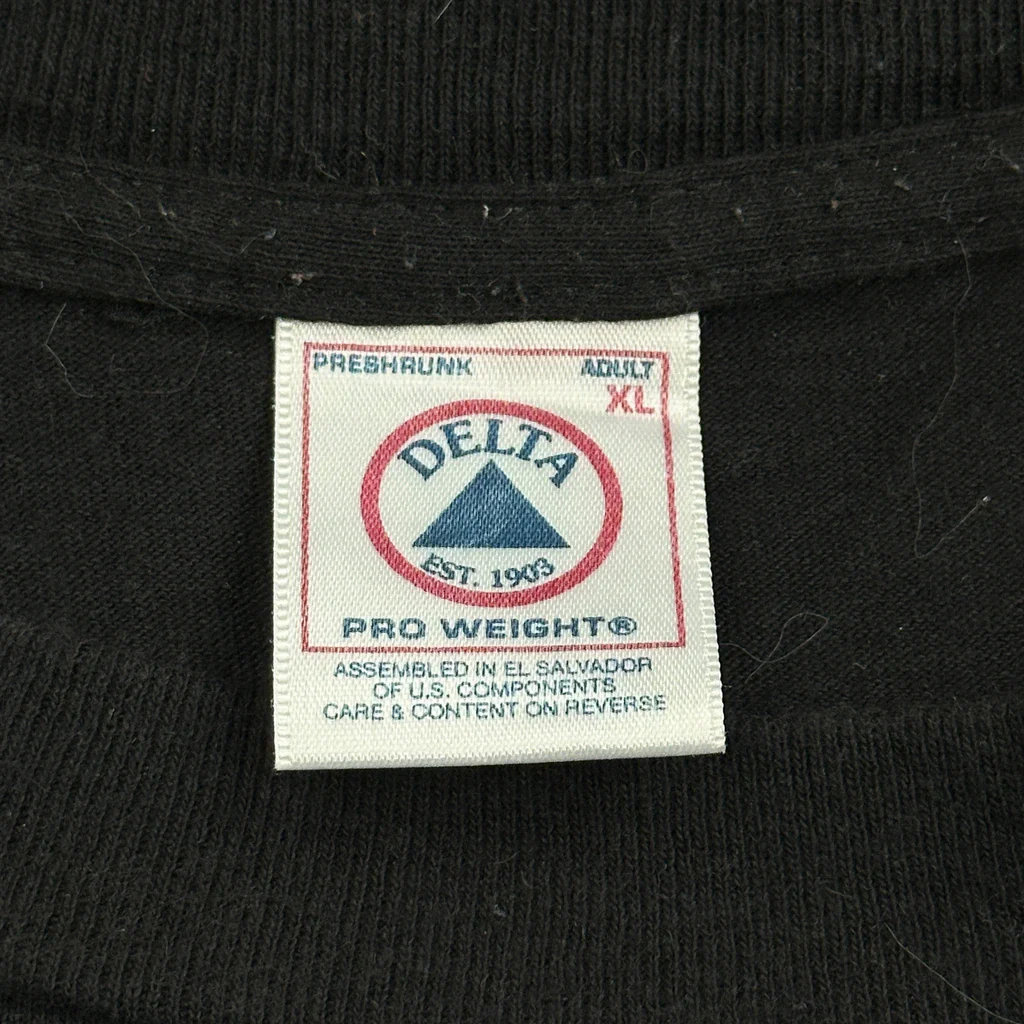 Delta Graphic T-Shirt - XL Black Cotton - Image 3