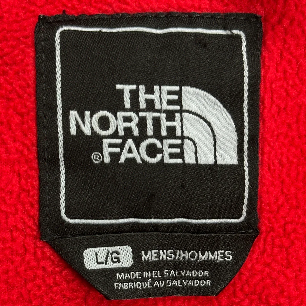 Denali The North Face Fleece Jacket - Large Red Polyester - Image 3