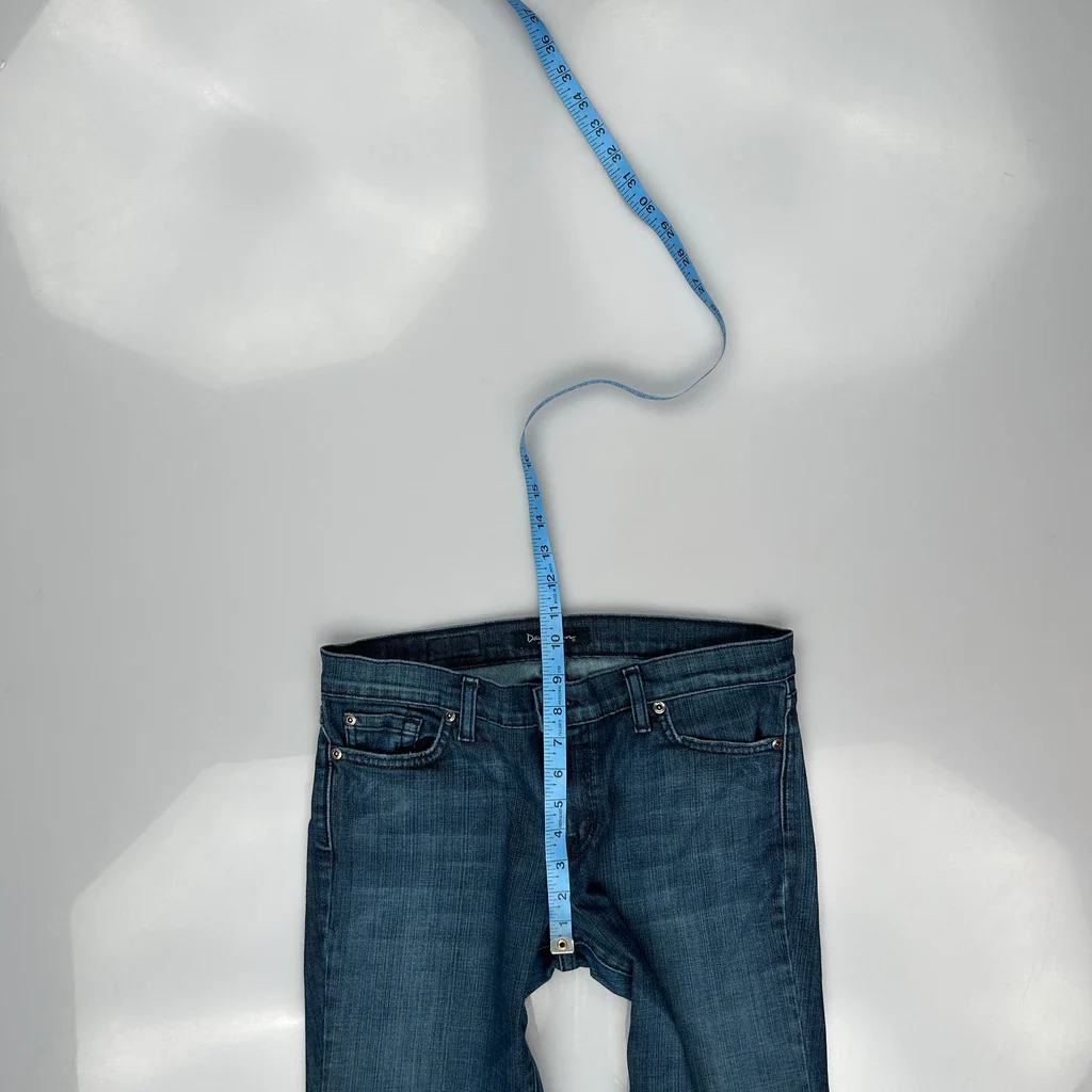 Denim & Flower Flared Jeans - 31W UK 10 Blue Denim - Image 4