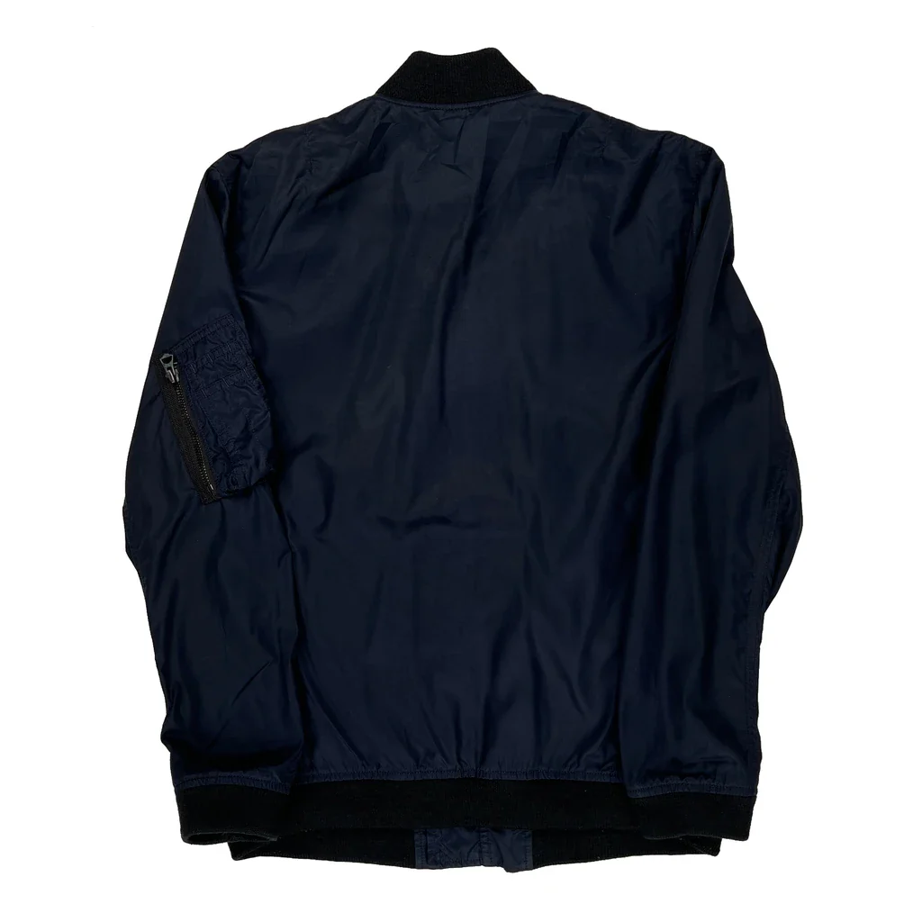 Denim & Supply Ralph Lauren Bomber Jacket - Small Navy Polyester - Image 2