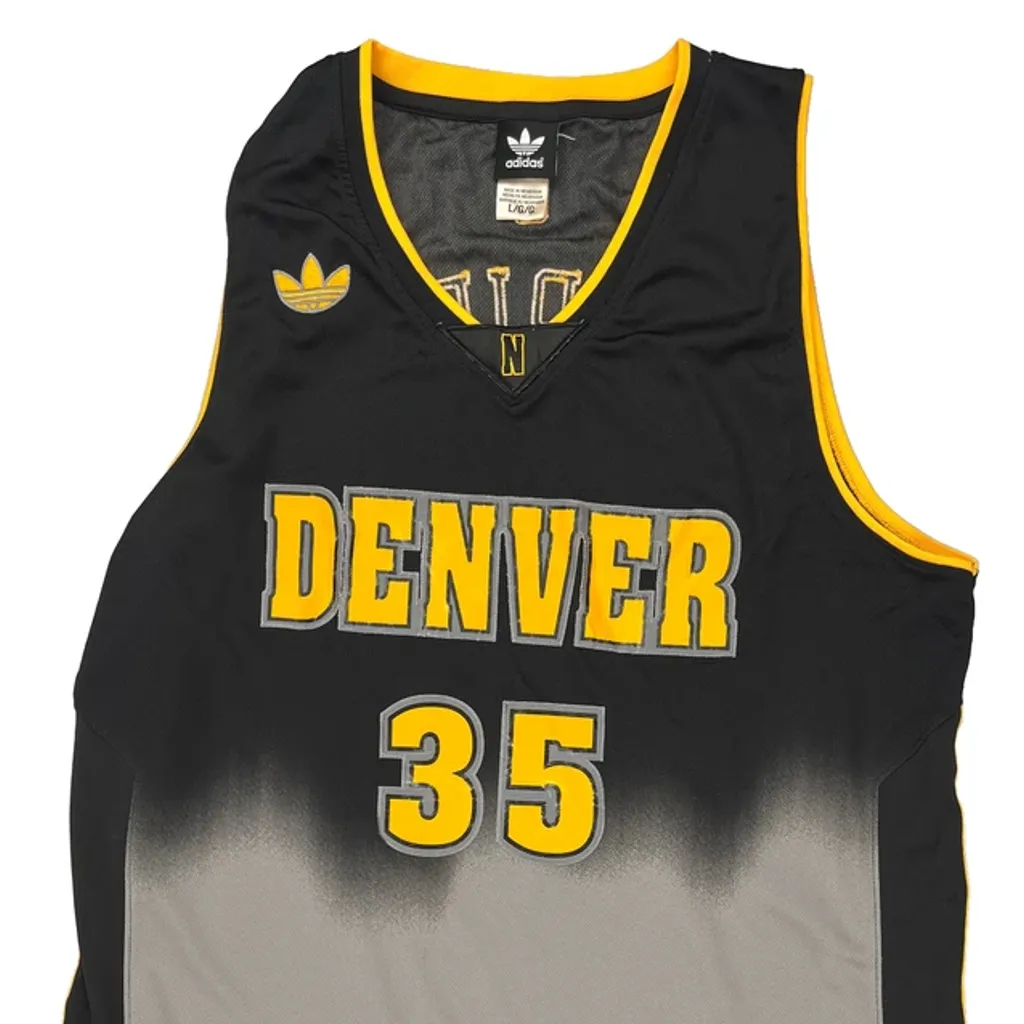 Denver Adidas Jersey - Large Black Polyester - Image 5