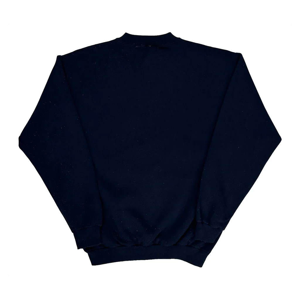 Denver Broncos Logo 7 Graphic Sweatshirt - Medium Navy Cotton Blend - Image 2