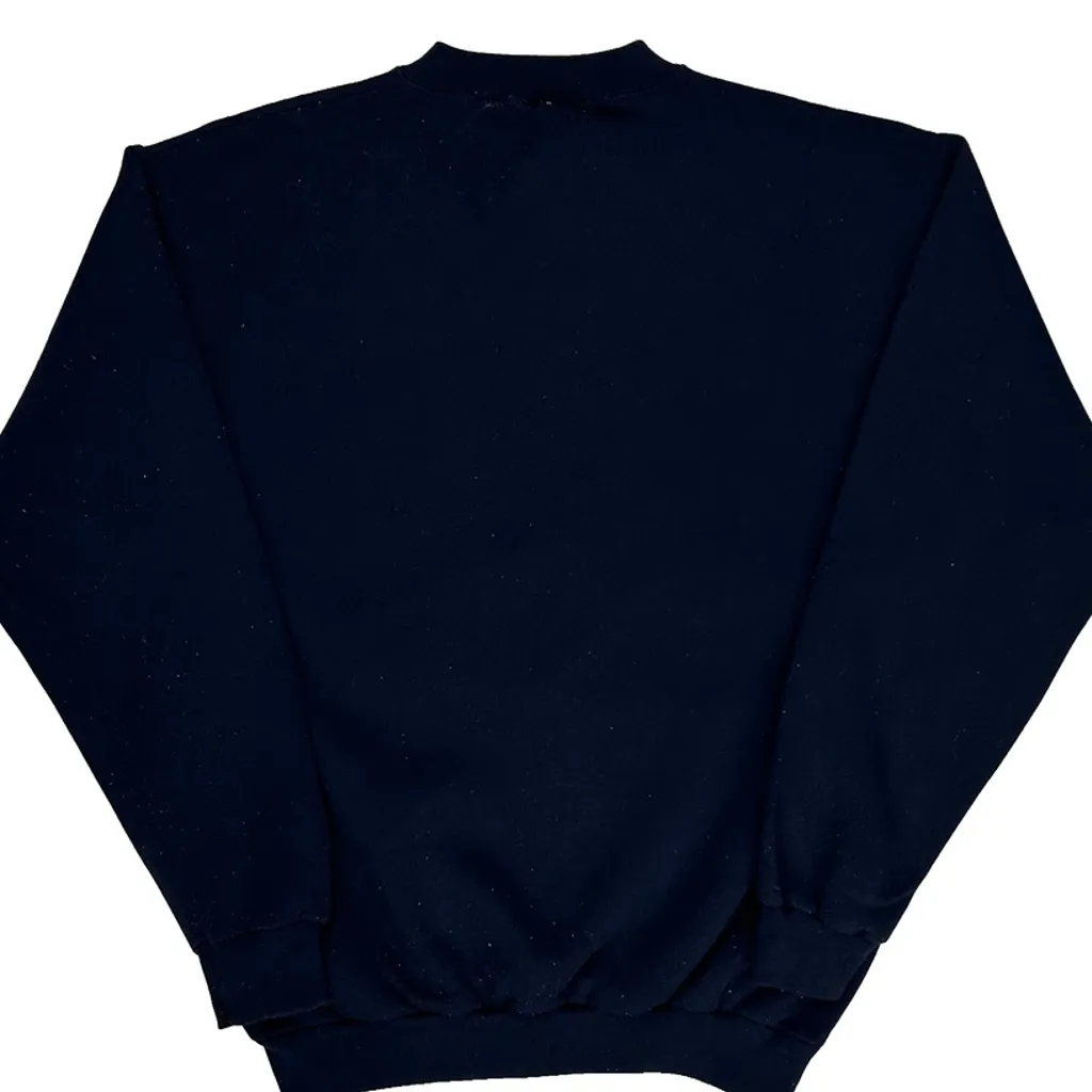 Denver Broncos Logo 7 Graphic Sweatshirt - Medium Navy Cotton Blend - Image 7