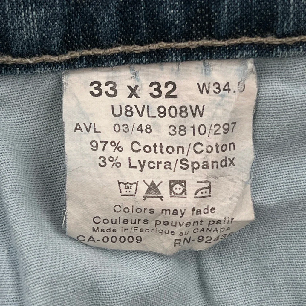 Denver Hayes Carpenter Jeans - 32W 32L Blue Cotton - Image 6