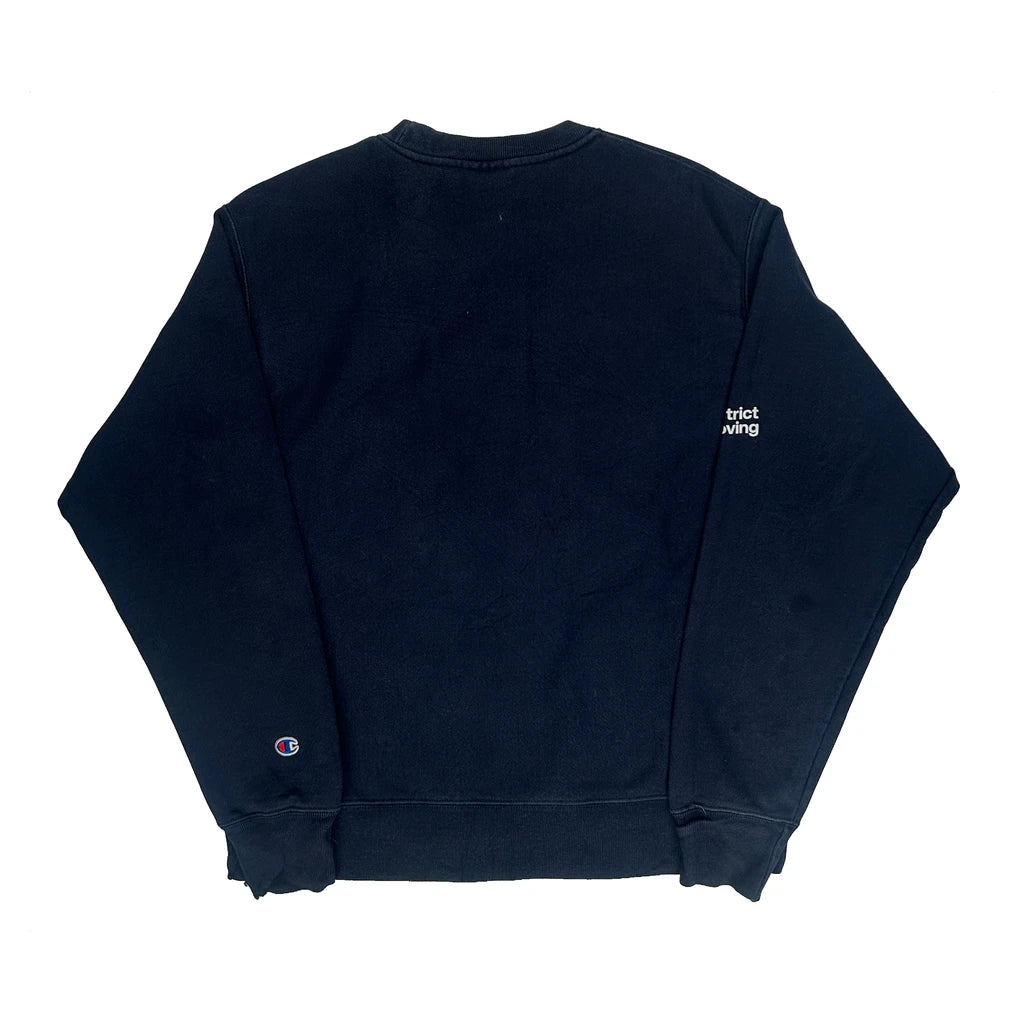Details Matter Champion Graphic Sweatshirt - Medium Navy Cotton - Image 2