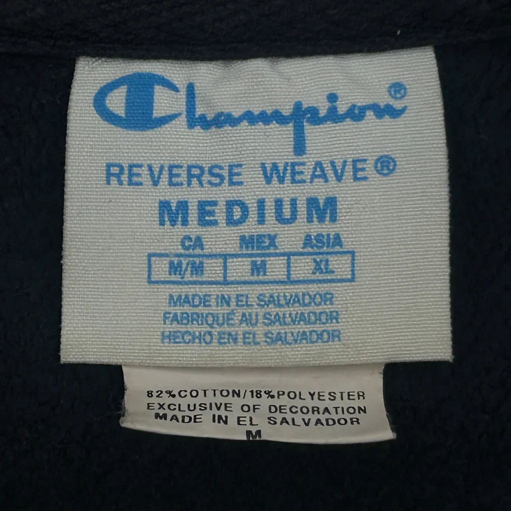 Details Matter Champion Graphic Sweatshirt - Medium Navy Cotton - Image 3