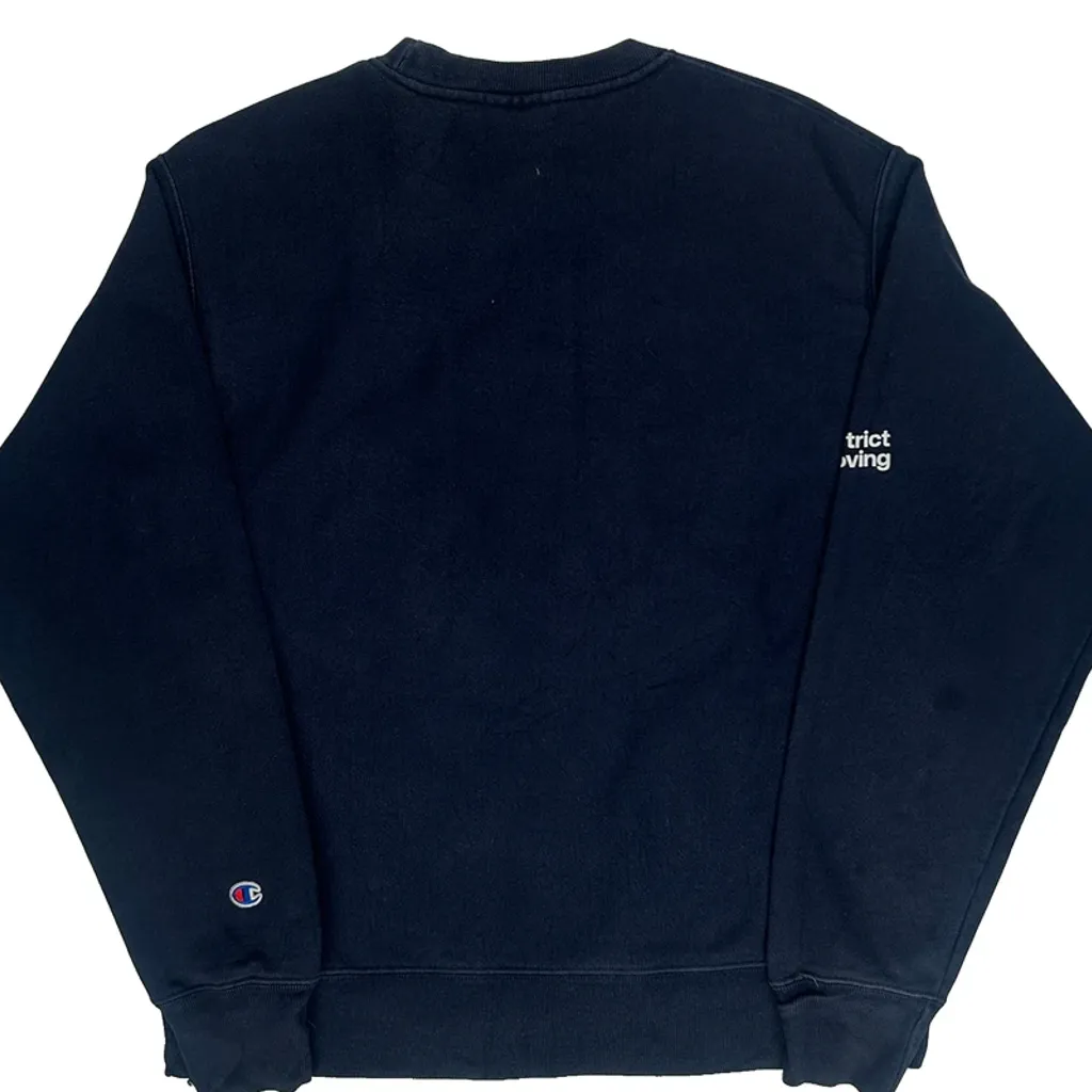 Details Matter Champion Graphic Sweatshirt - Medium Navy Cotton - Image 7