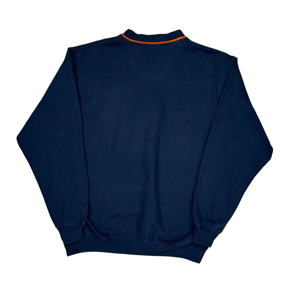 Detroit Tigers Lee Sport College Sweatshirt - Medium Navy Cotton - Image 2