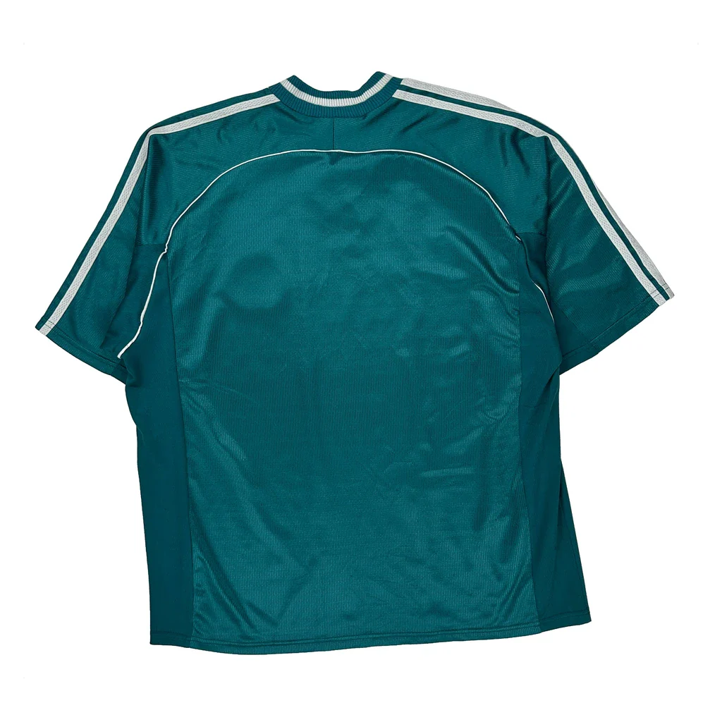 Deutsche Fußball-Bund Adidas 1998-00 Away Football Shirt - XL Green Polyester - Image 2