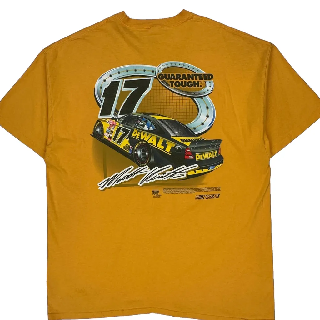 Dewalt Racing Hanes Nascar T-Shirt - 2XL Orange Cotton - Image 7