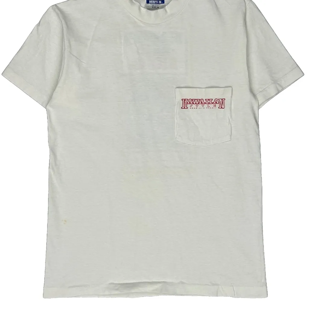 Diamond Head Rice Co. Hanes Graphic T-Shirt - Small White Cotton - Image 5