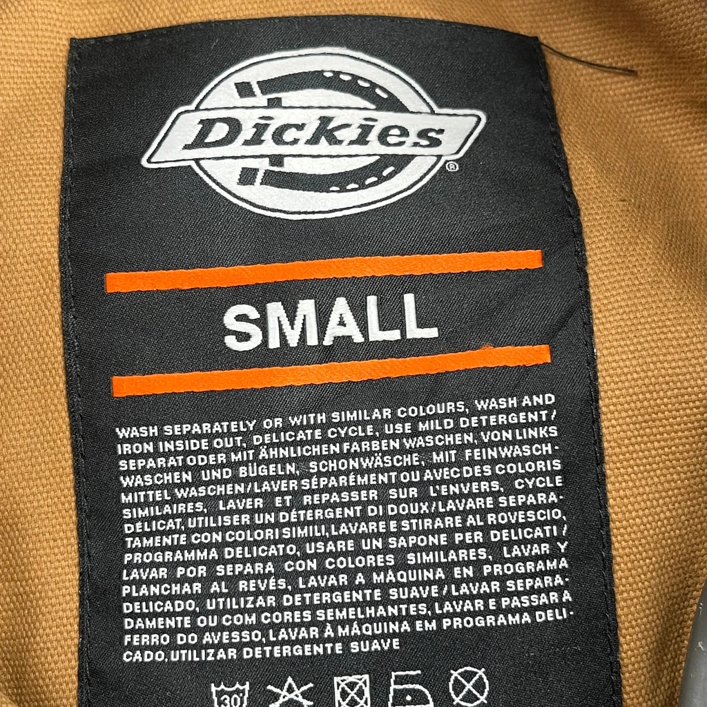 Dickies Workwear Bomber Jacket - Small Brown Cotton - Image 3