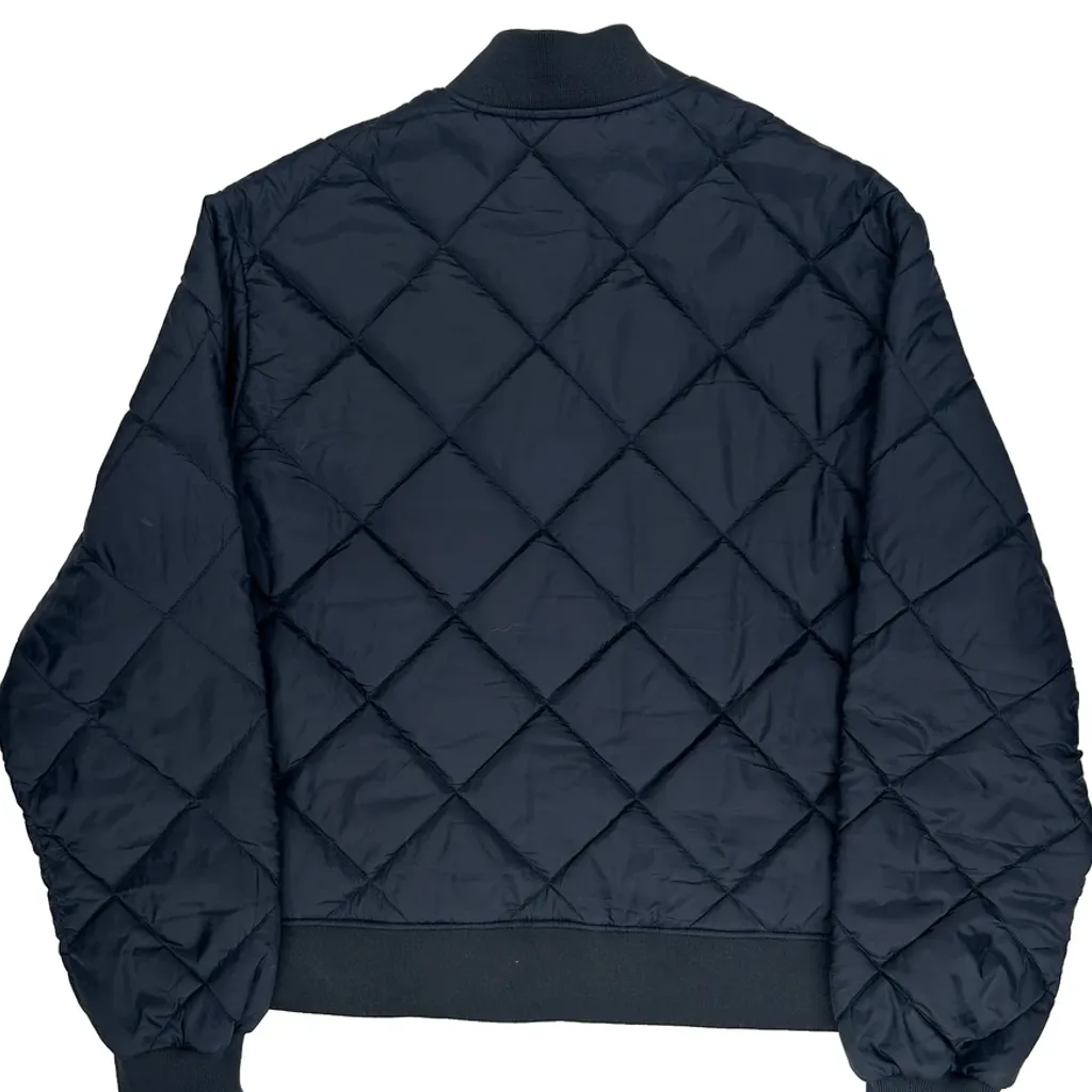 Dickies Quilted Liner Style Bomber Jacket - XL Navy Polyester - Image 7