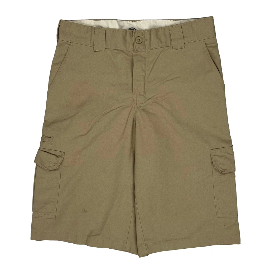 Dickies Baggy Cargo Shorts - 33W 10L Beige Cotton - Image 2