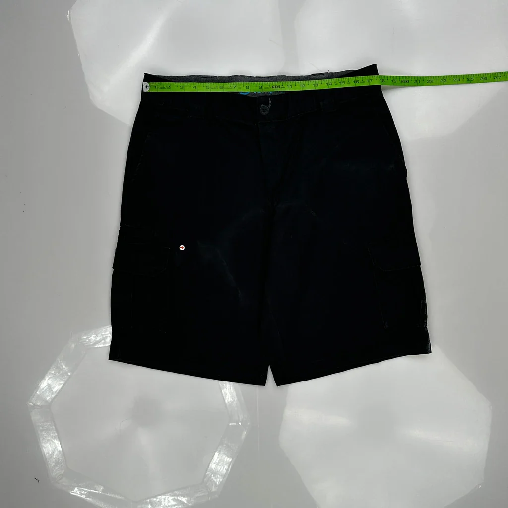 Dickies Cargo Shorts - 35W 12L Black Cotton - Image 4