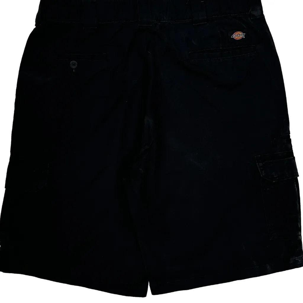 Dickies Cargo Shorts - 35W 12L Black Cotton - Image 8