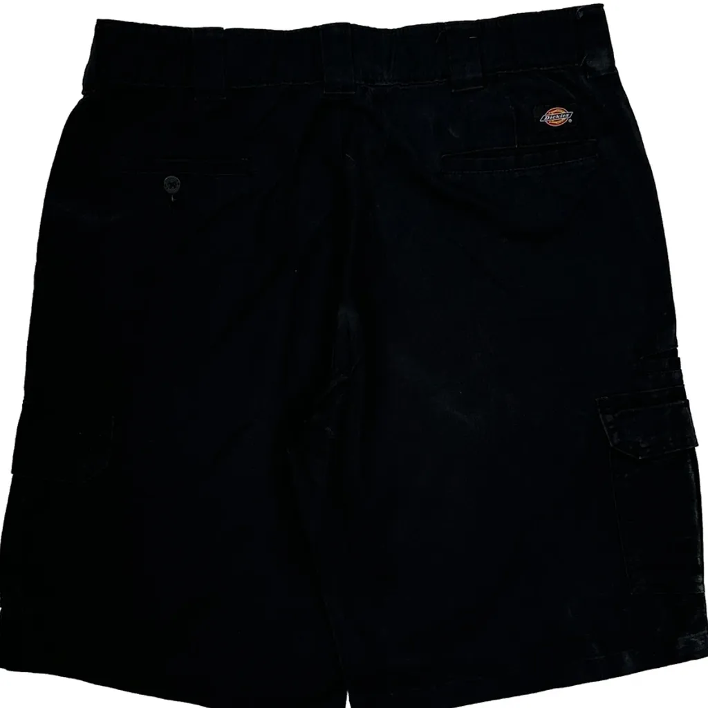 Dickies Cargo Shorts - 35W 12L Black Cotton - Image 9