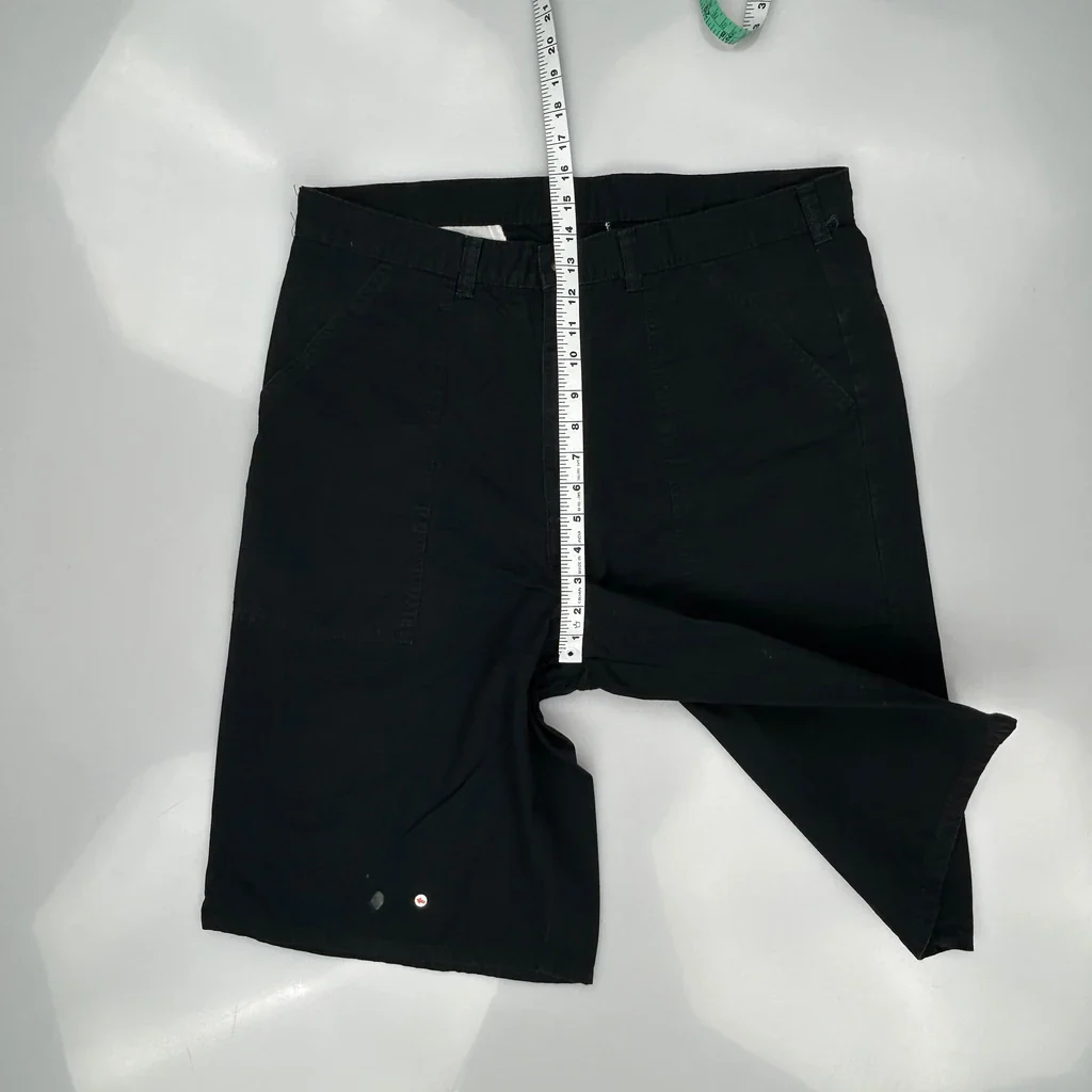 Dickies Baggy Cargo Shorts - 36W 11L Black Cotton - Image 5