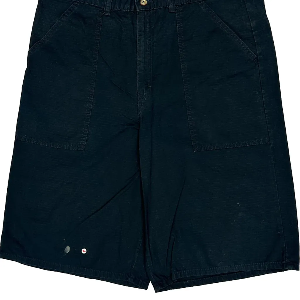 Dickies Baggy Cargo Shorts - 36W 11L Black Cotton - Image 9