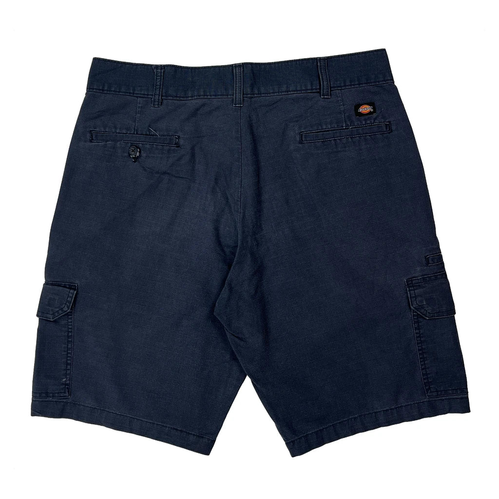 Dickies Cargo Shorts - 34W 11L Blue Cotton