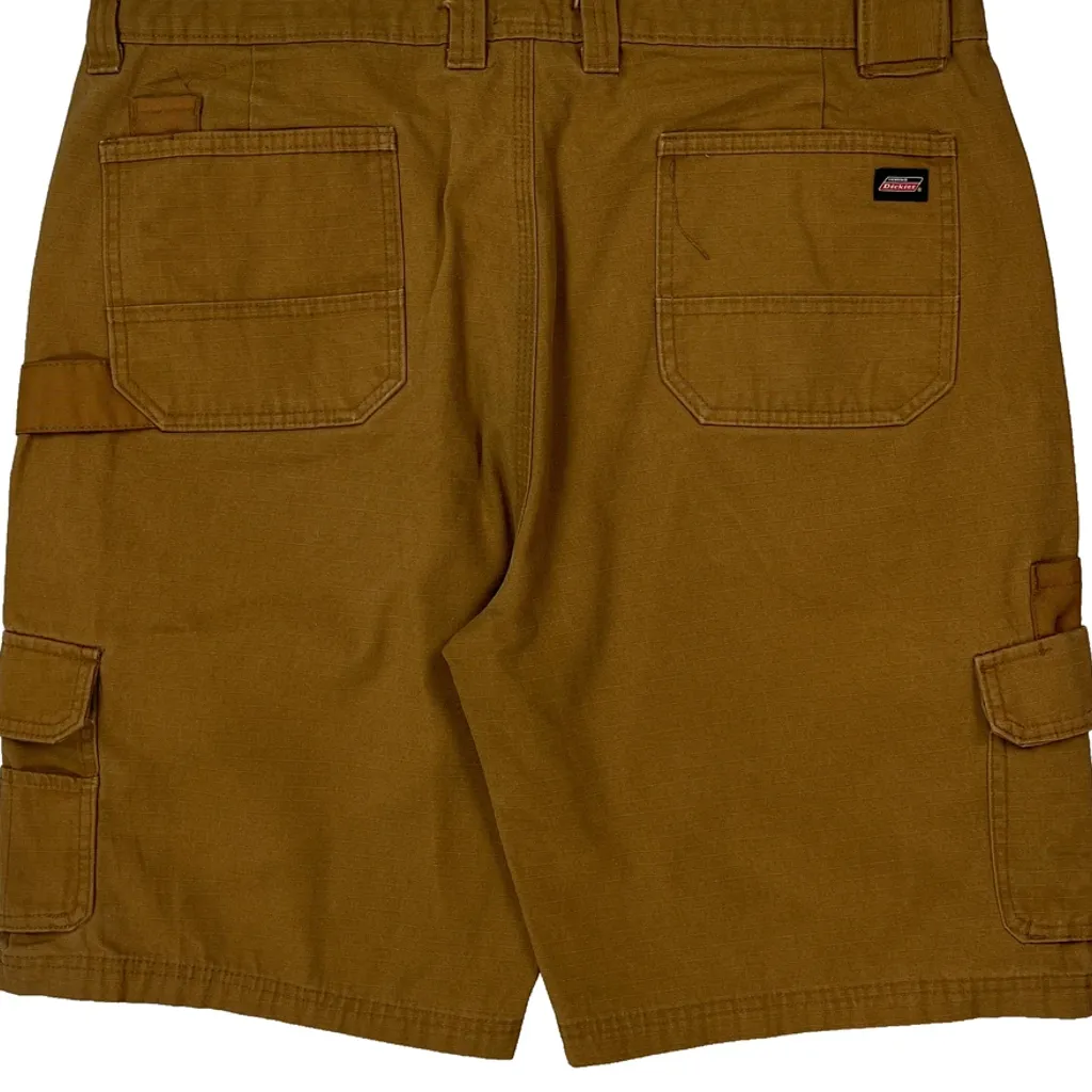 Dickies Cargo Shorts - 38W 11L Brown Cotton - Image 8