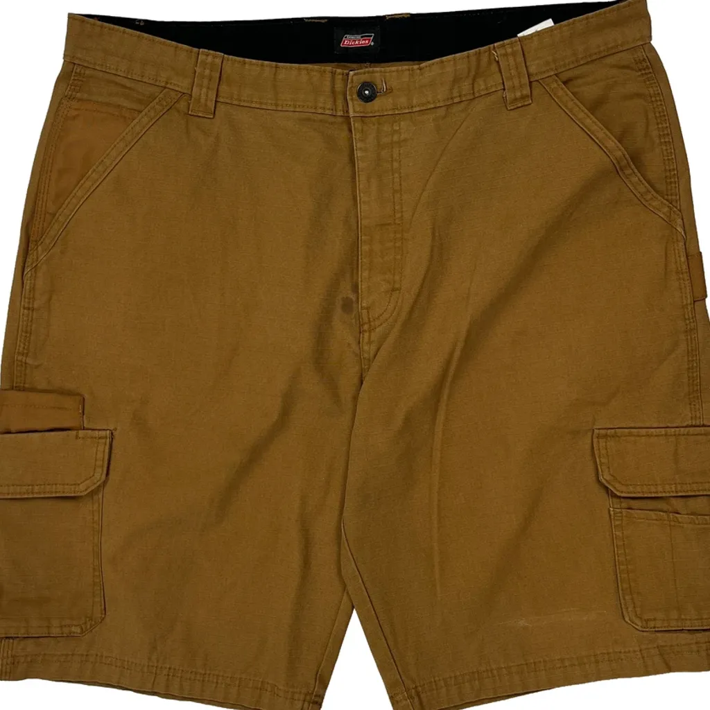 Dickies Cargo Shorts - 38W 11L Brown Cotton - Image 9