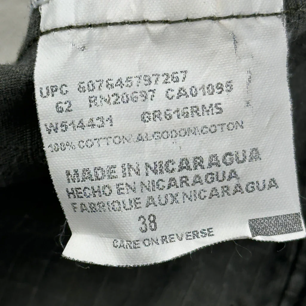 Dickies Baggy Cargo Shorts - 36W 10L Green Cotton - Image 6
