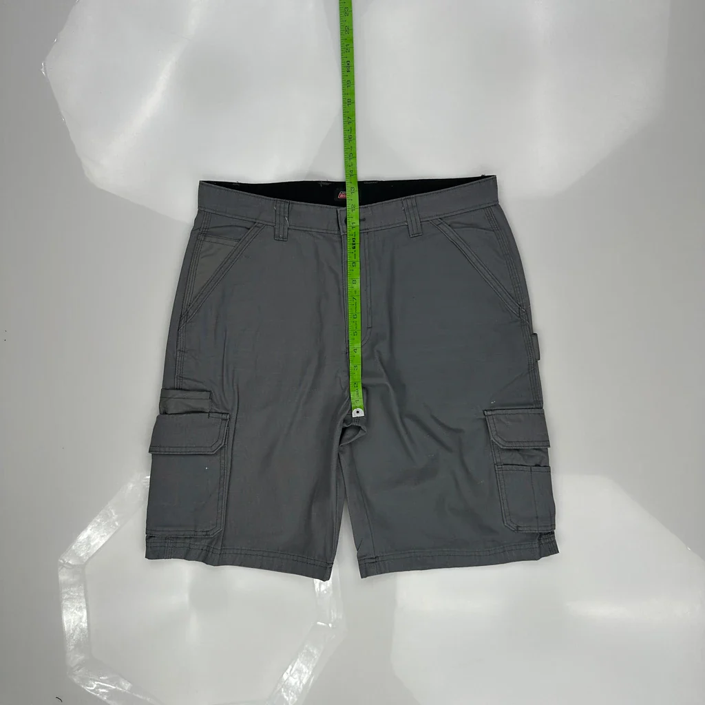 Dickies Cargo Shorts - 34W 11L Grey Cotton Blend - Image 4