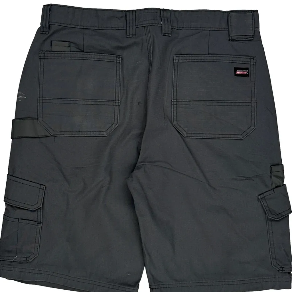 Dickies Cargo Shorts - 34W 11L Grey Cotton Blend - Image 7