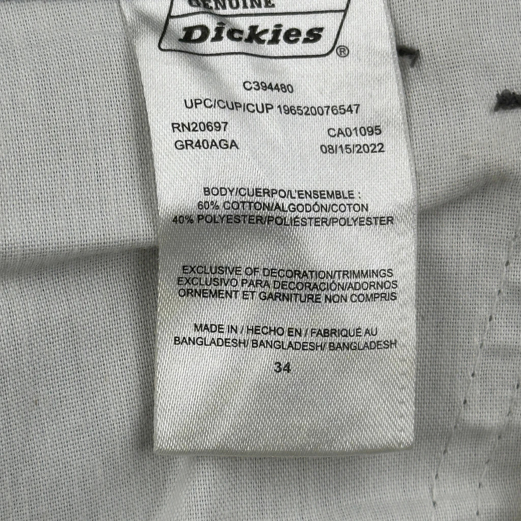 Dickies Cargo Shorts - 35W 10L Grey Cotton Blend - Image 6