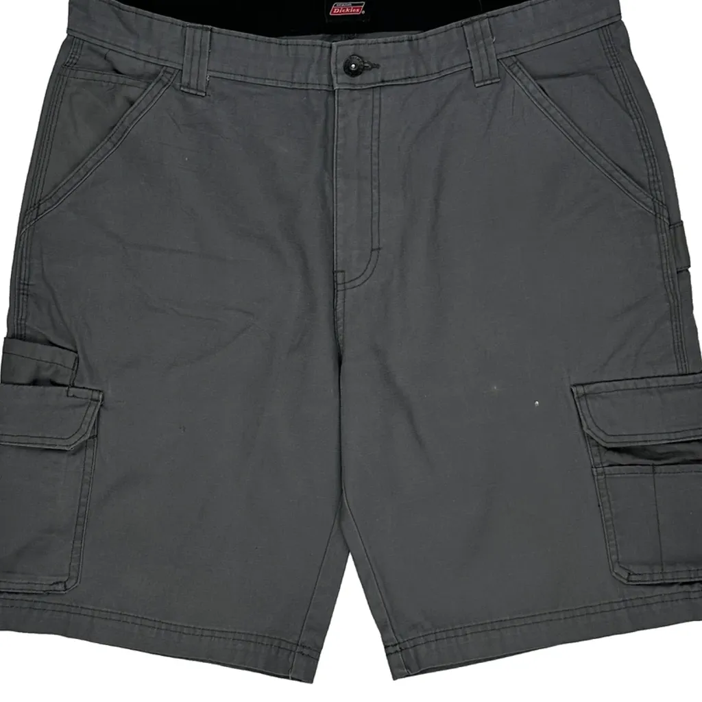 Dickies Cargo Shorts - 35W 10L Grey Cotton Blend - Image 9