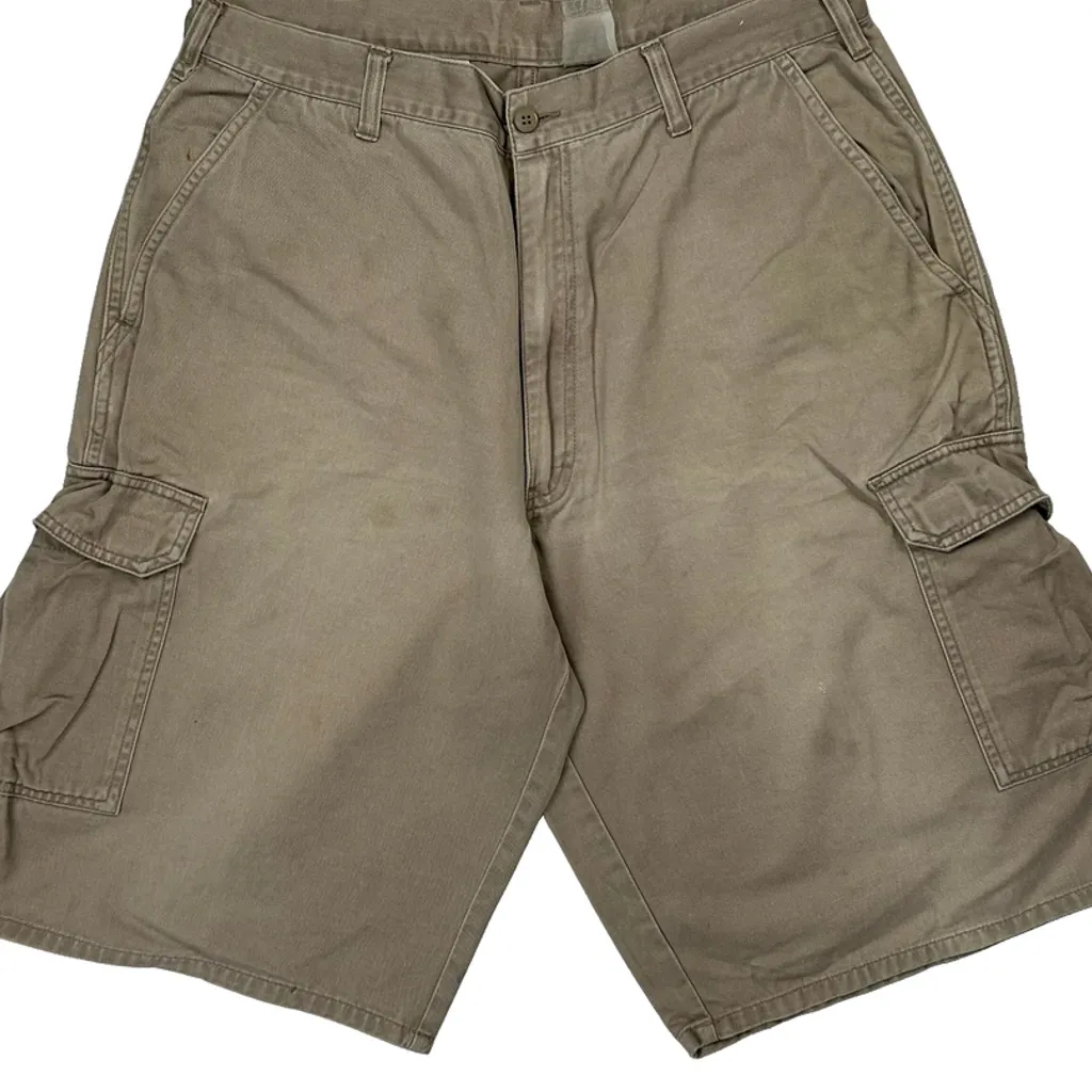 Dickies Cargo Shorts - 31W 11L Khaki Cotton - Image 9