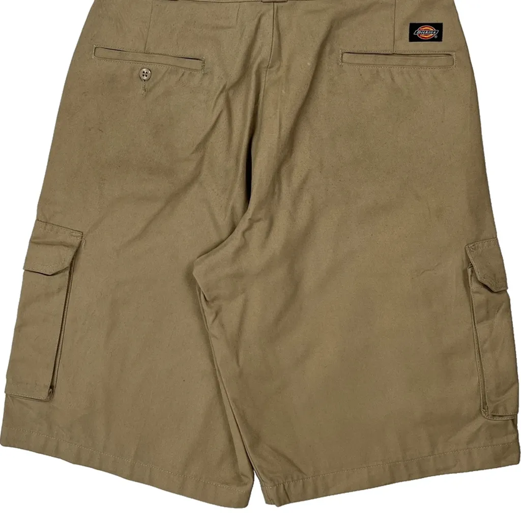 Dickies Cargo Shorts - 32W 13L Khaki Cotton - Image 8