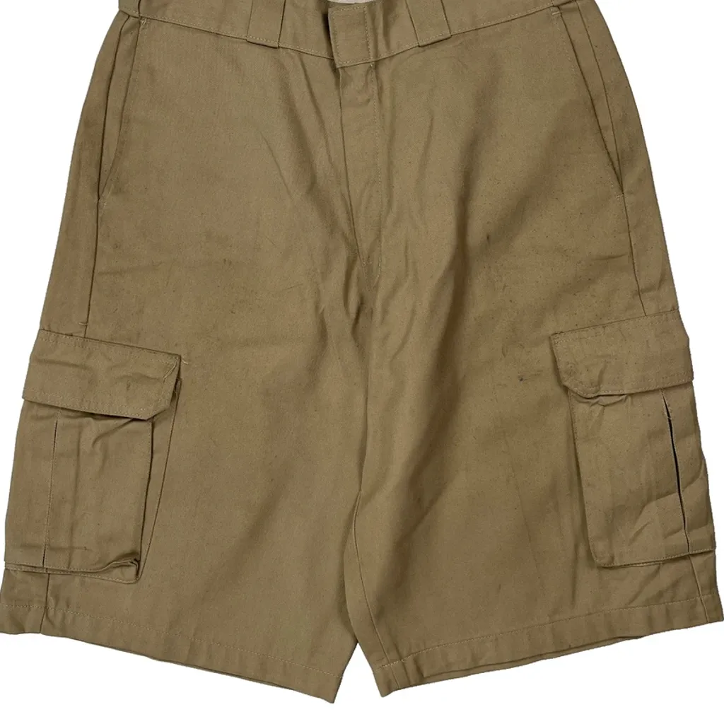 Dickies Cargo Shorts - 32W 13L Khaki Cotton - Image 9