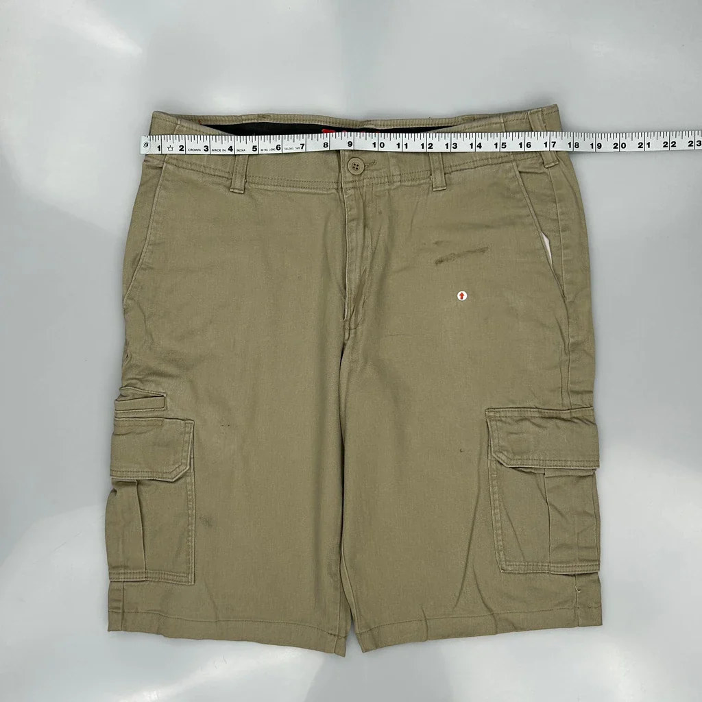 Dickies Cargo Shorts - 34W 10L Khaki Cotton - Image 3