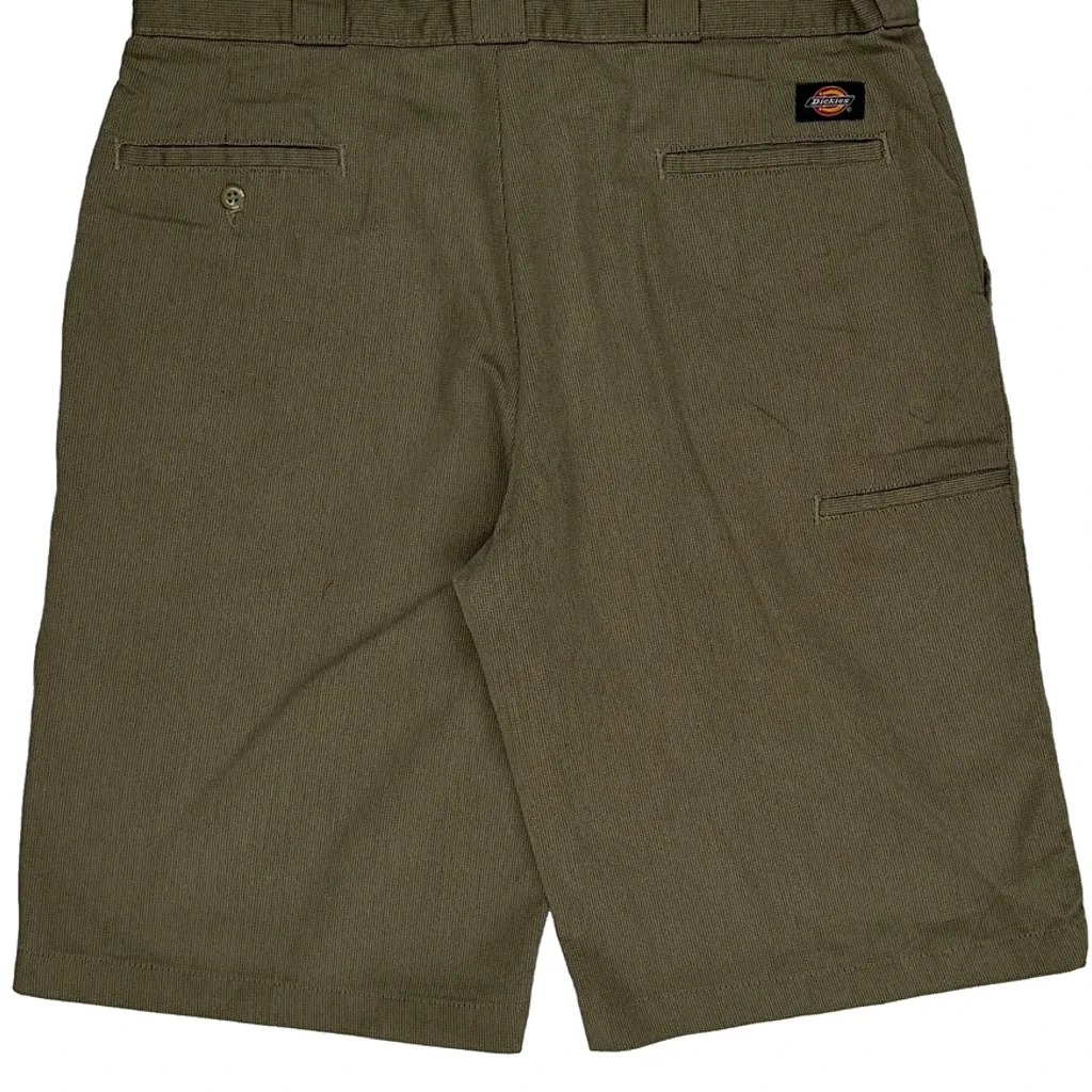 Dickies Baggy Cargo Shorts - 36W 10L Khaki Cotton Blend - Image 7