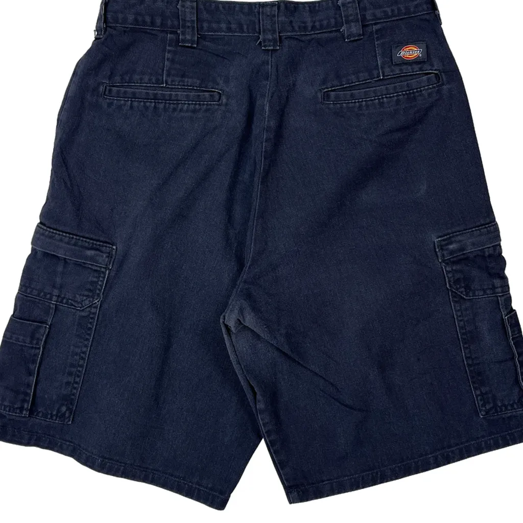 Dickies Cargo Shorts - 30W 11L Navy Cotton - Image 6