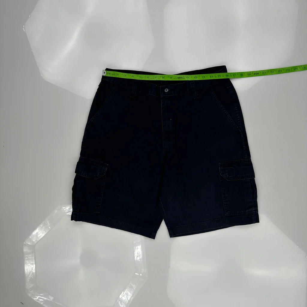 Dickies Cargo Shorts - 32W 10L Navy Cotton - Image 3